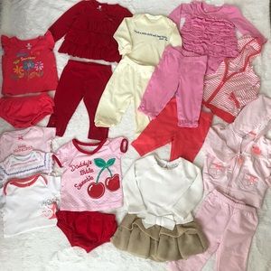 clothes for baby girl in 3m-6m matching sets-dress